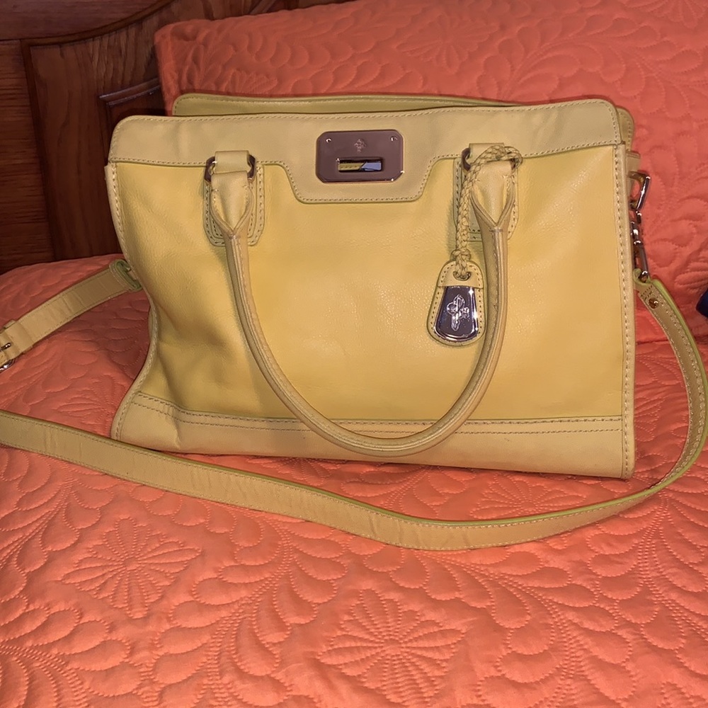 Beautiful yellow Cole Haan purse for ANY season but perfect for Spring & Summer!